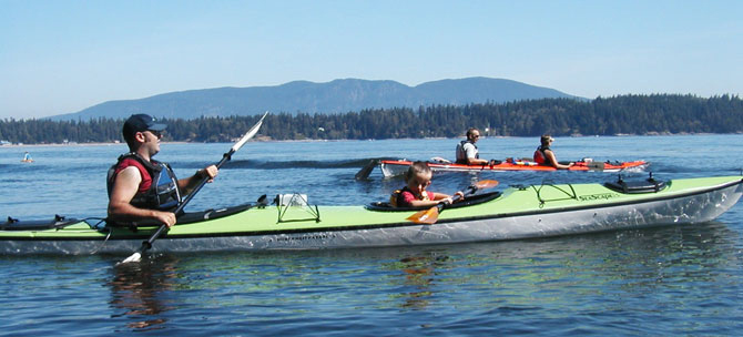 Anacortes Kayak Tours 3yr-old-Quinn-in-a-kayak